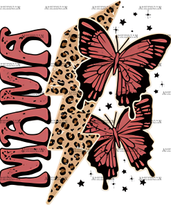 Mama Bolt Butterfly DTF Transfer