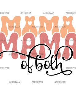 Mama Of Both-1 DTF Transfer