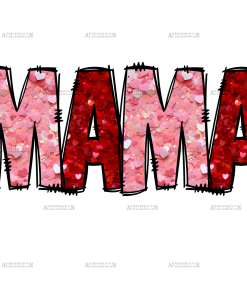 Mama Red Pink DTF Transfer