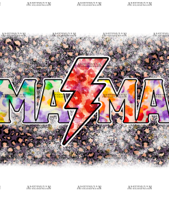 Mama Tie Dye Bolt DTF Transfer