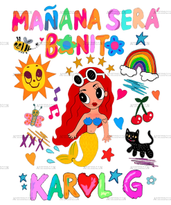 Manana Sera Bonito Karol G Mermaid Dtf Transfer