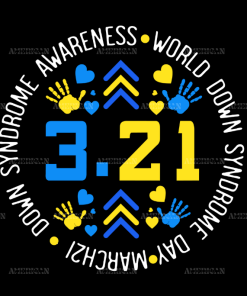 March 21 World Down Syndrome Day DTF Transfer