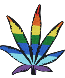 Marijuana Rainbow Patch (Large/Embroidery)