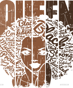 Melanin Queen-1 DTF Transfer