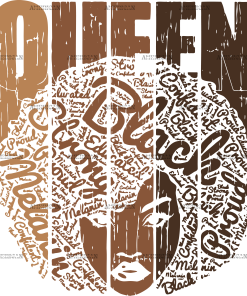 Melanin Queen-3 DTF Transfer