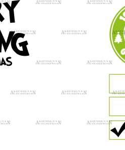 Merry Fucking Christmas Grinch UV DTF Transfer