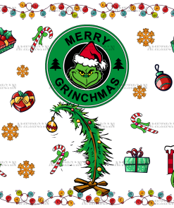 Merry Grinchmas Gifts UV DTF Transfer