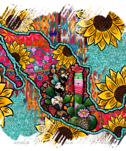 Mexico Map Dtf Transfer
