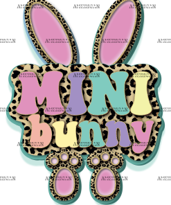 Mini Bunny Pink DTF Transfer