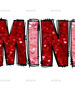 Mini Red Pink DTF Transfer