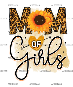 Mom Of Girls DTF Transfer