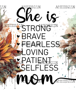 Mom Sunflowers UV DTF Transfer