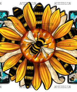 Mom Sunflower Bee DTF Transfer