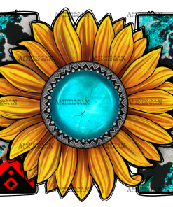 Mom Sunflower Stone DTF Transfer