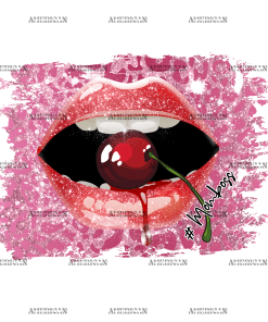 Momboss Cherry Lips DTF Transfer