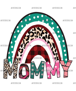 Mommy Rainbow DTF Transfer