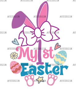 My 1st Easter Bow DTF Transfer