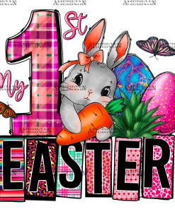 My 1st Easter Rabbit DTF Transfer