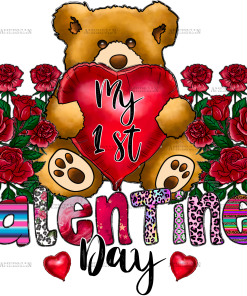 My 1st Valentines Day DTF Transfer