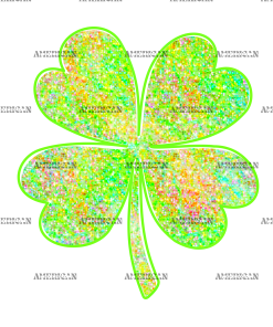 Neon Green Shamrock DTF Transfer