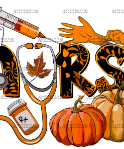 Nurse Fall UV DTF Transfer