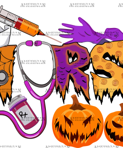 Nurse Halloween UV DTF Transfer