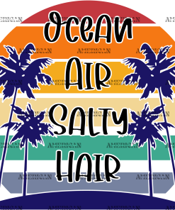 Ocean Air Salty Hair DTF Transfer