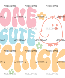 One Cute Chick DTF Transfer