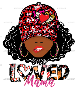 One Loved Mama-Valentine DTF Transfer