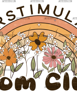 Overstimulated Mom Club DTF Transfer