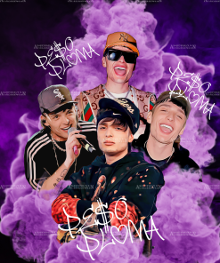 Peso Pluma Purple Dtf Transfer