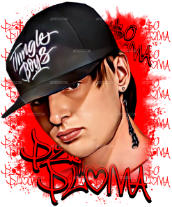 Peso Pluma Red Dtf Transfer