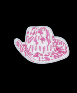 Pink Cowboy Hat Patch (Small/Embroidery)