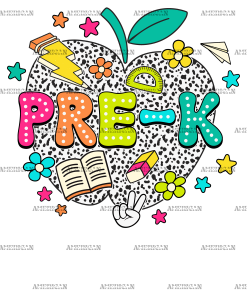 Pre-K Apple DTF Transfer