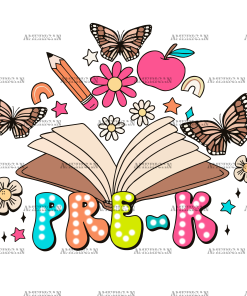 Pre-K Book DTF Transfer