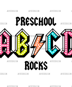 Preschool ABCD Rocks DTF Transfer