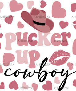Pucker Up Cowboy UV DTF Transfer