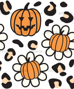 Pumpkin Flower UV DTF Transfer