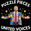 Puzzle Pieces United Voices DTF Transfer