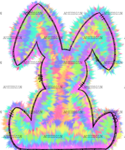 Rabbit Pink Splash DTF Transfer