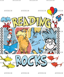 Reading Rocks Retro DTF Transfer