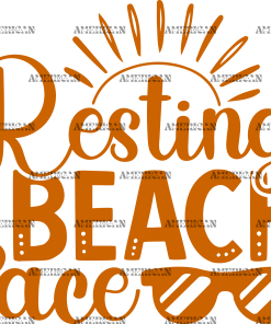 Resting Beach Face-1  DTF Transfer