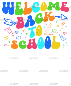 Welcome Back To School Arrow DTF Transfer