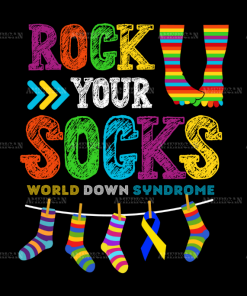 Rock Your Socks World Down Syndrome Day-2 DTF Transfer
