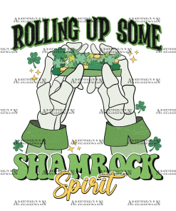 Rolling Up Some Shamrock Spirit DTF Transfer