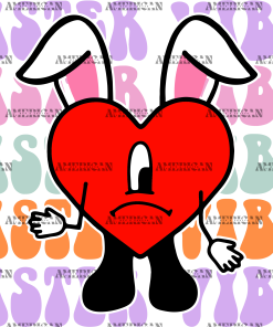 Sad Heart Easter Vibes DTF Transfer