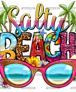Salty Beach Googles DTF Transfer
