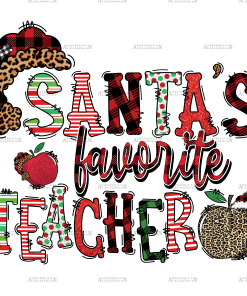 Santas Favorite Teacher-5 DTF Transfer