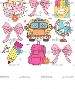 School Stationary DTF Transfer