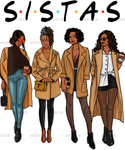 Sistas In Winter DTF Transfer